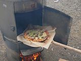 野外料理  - ピザ作り